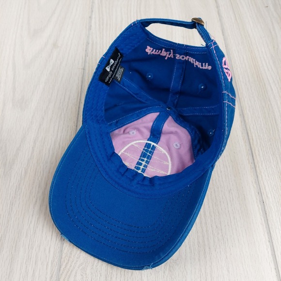 Simply‎ Southern Hat Cap Blue Pink Womens Adjustable Strap Size Distressed - Picture 6 of 7
